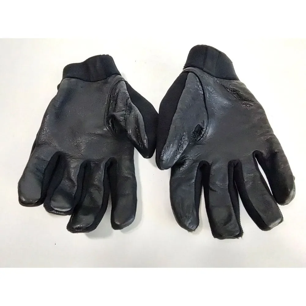 Olympia‎ Leather Women's L Riding Gloves Motorcycle Gloves Black